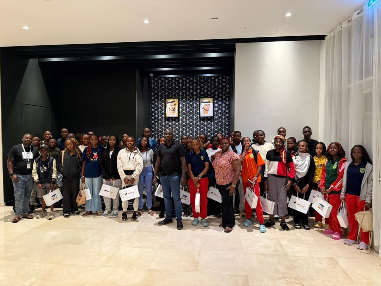 Youth delegation hotel welcome